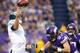 MINNEAPOLIS, MN - DECEMBER 15: Nick Foles #9 of the Philadelphia Eagles passes the ball while Audie Cole #57 of the Minnesota Vikings applies pressure on December 15, 2013 at Mall of America Field at the Hubert H. Humphrey Metrodome in Minneapolis, Minn