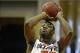 Nov 28, 2013; Lake Buena Vista, FL, USA; Oklahoma State Cowboys guard Marcus Smart (33) shoots a free throw in the first half of their Old Spice Classic game against the Purdue Boilermakers at HP Field House. Mandatory Credit: Phil Sears-USA TODAY Sports