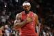 Dec 20, 2013; Miami, FL, USA; Miami Heat small forward LeBron James (6) prior to a game against the Sacramento Kings at American Airlines Arena. Mandatory Credit: Steve Mitchell-USA TODAY Sports