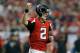ATLANTA, GA - DECEMBER 15: Matt Ryan #2 of the Atlanta Falcons reacts after a touchdown against the Washington Redskins at Georgia Dome on December 15, 2013 in Atlanta, Georgia. (Photo by Kevin C. Cox/Getty Images)