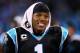 CHARLOTTE, NC - DECEMBER 15: Cam Newton #1 of the Carolina Panthers reacts on the bench during their game against the New York Jets at Bank of America Stadium on December 15, 2013 in Charlotte, North Carolina. (Photo by Streeter Lecka/Getty Images)