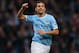 MANCHESTER, ENGLAND - NOVEMBER 24: Jesus Navas of Manchester City celebrates after scoring the sixth goal during the Barclays Premier League match between Manchester City and Tottenham Hotspur at Etihad Stadium on November 24, 2013 in Manchester, England