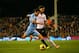 LONDON, ENGLAND - DECEMBER 21: Jesus Navas of Manchester City scores the third goal during the Barclays Premier League match between Fulham and Manchester City at Craven Cottage on December 21, 2013 in London, England. (Photo by Clive Rose/Getty Images