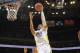 OAKLAND, CA - DECEMBER 21: Andre Iguodala #9 of the Golden State Warriors shoots a layup against the Los Angeles Lakers on December 21, 2013 at Oracle Arena in Oakland, California. NOTE TO USER: User expressly acknowledges and agrees that, by downloading