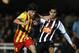 CARTAGENA, SPAIN - DECEMBER 06: Fede (R) of Cartagena competes for the ball with Sergi Roberto of Barcelona during the Copa del Rey, Round of 32 match between FC Cartagena and FC Barcelona at Estadio Cartagonova on December 06, 2013 in Cartagena, Spain.