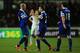 SWANSEA, WALES - DECEMBER 22: (L-R) Ross Barkley of Everton celebrates with teammate Seamus Coleman following their team's 2-1 victory during the Barclays Premier League match between Swansea City and Everton at the Liberty Stadium on December 22, 2013 i