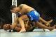 Jul 6, 2013; Las Vegas, NV, USA; Chris Weidman, blue shorts, defeated Anderson Silva (yellow shorts) in their Middleweight Chamionship Bout in the second round with a TKO at the MGM Grand Garden Arena. Mandatory Credit: Jayne Kamin-Oncea-USA TODAY Sports