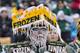 GREEN BAY, WI - DECEMBER 22: Fan of the Green Bay Packers showing his support during a game against the Pittsburgh Steelers at Lambeau Field on December 22, 2013 in Green Bay, Wisconsin. The Steelers defeated the Packers 38-31. (Photo by Wesley Hitt/Ge