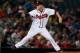ATLANTA, GA - AUGUST 28: Paul Maholm #28 of the Atlanta Braves pitches in the fourth inning to the Cleveland Indians at Turner Field on August 28, 2013 in Atlanta, Georgia. (Photo by Kevin C. Cox/Getty Images)