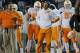 NASHVILLE, TN - NOVEMBER 17: Head coach Derek Dooley of the University of Tennessee reacts to a call during a 41-18 loss against the Vanderbilt Commodores at Vanderbilt Stadium on November 17, 2012 in Nashville, Tennessee. (Photo by Frederick Breedon/Gett