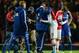 LONDON, ENGLAND - OCTOBER 29: Chelsea manager Jose Mourinho hugs Mesut Ozil of Arsenal after the final whistle during the Capital One Cup Fourth Round match between Arsenal and Chelsea at the Emirates Stadium on October 29, 2013 in London, England. (Phot