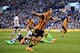 WEST BROMWICH, ENGLAND - DECEMBER 21: Jake Livermore of Hull City shoots celebrates scoring during the Barclays Premier League match between West Bromwich Albion and Hull City at The Hawthorns on December 21, 2013 in West Bromwich, England. (Photo by Ri