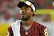 TAMPA, FL - AUGUST 29: Wide receiver Santana Moss #89 of the Washington Redskins watches play against the Tampa Bay Buccaneers August 29, 2013 at Raymond James Stadium in Tampa, Florida. The Redskins won 30 - 12. (Photo by Al Messerschmidt/Getty Images)