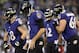 BALTIMORE, MD - DECEMBER 22: Quarterback Joe Flacco #5 of the Baltimore Ravens walks off the field after a failed series against the New England Patriots in the first quarter at M&T Bank Stadium on December 22, 2013 in Baltimore, Maryland. (Photo by Patri
