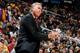 ATLANTA, GA - DECEMBER 16: Mike D'Antoni of the Los Angeles Lakers yells to his team against the Atlanta Hawks at Philips Arena on December 16, 2013 in Atlanta, Georgia. NOTE TO USER: User expressly acknowledges and agrees that, by downloading and or us
