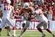 Oct 12, 2013; Dallas, TX, USA; Texas Longhorns running back Johnathan Gray (32) runs with the ball in the fourth quarter against the Oklahoma Sooners during the Red River Rivalry at the Cotton Bowl Stadium. Mandatory Credit: Matthew Emmons-USA TODAY Spor