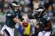 PHILADELPHIA, PA - DECEMBER 22: Nick Foles #9 of the Philadelphia Eagles hands the ball off to LeSean McCoy #25 during the first quarter against the Chicago Bears at Lincoln Financial Field on December 22, 2013 in Philadelphia, Pennsylvania. (Photo by M