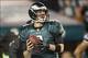 Dec 22, 2013; Philadelphia, PA, USA; Philadelphia Eagles quarterback Nick Foles (9) drops back in the pocket to throw the ball during pre game at Lincoln Financial Field. Mandatory Credit: Tommy Gilligan-USA TODAY Sports