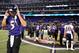 BALTIMORE, MD - DECEMBER 22: Quarterback Joe Flacco #5 of the Baltimore Ravens walks off the field after losing the New England Patriots at M&T Bank Stadium on December 22, 2013 in Baltimore, Maryland. The New England Patriots won, 41-7. (Photo by Patrick