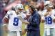 Jason Garrett will be talking to the guy on the right, Kyle Orton, next weekend.