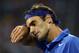 Federer during his U.S. Open loss to Robredo.