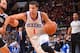 PHILADELPHIA, PA - DECEMBER 20: Michael Carter-Williams #1 of the Philadelphia 76ers drives to the basket against the Brooklyn Nets at the Wells Fargo Center on December 20, 2013 in Philadelphia, Pennsylvania. NOTE TO USER: User expressly acknowledges and