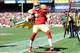 While Clay Matthews committed to the tackle while Kaepernick was still inbounds, the quarterback had clearly stepped out when Matthews made contact.