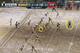 By the time the clock reaches five seconds, the ball has not yet been snapped and referee Chris Cheffers moves up and says something unknown to Matt Flynn.