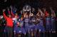 PARIS, FRANCE - MAY 18: Thiago Silva lifts the Ligue 1 trophy after the Ligue 1 match between Paris Saint-Germain FC and Stade Brestois 29 at Parc des Princes on May 18, 2013 in Paris, France. (Photo by Michael Regan/Getty Images)