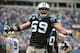 Dec 22, 2013; Charlotte, NC, USA; Carolina Panthers middle linebacker Luke Kuechly (59) reacts in the fourth quarter. The Panthers defeated the Saint 17-13 at Bank of America Stadium. Mandatory Credit: Bob Donnan-USA TODAY Sports