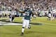 Dec 22, 2013; Philadelphia, PA, USA; Philadelphia Eagles running back LeSean McCoy (25) celebrates scoring a touchdown during the third quarter against the Chicago Bears at Lincoln Financial Field. Mandatory Credit: Howard Smith-USA TODAY Sports