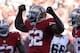 SAN FRANCISCO, CA - DECEMBER 1: Linebacker Patrick Willis #52 of the San Francisco 49ers gestures after sacking quarterback Kellen Clemens #10 of the St. Louis Rams during the third quarter of their game on December 1, 2013 at Candlestick Park in San Fran