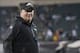 Dec 22, 2013; Philadelphia, PA, USA; Philadelphia Eagles head coach Chip Kelly watches his team during pre game at Lincoln Financial Field. Mandatory Credit: Tommy Gilligan-USA TODAY Sports