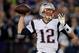BALTIMORE, MD - DECEMBER 22: Quarterback Tom Brady #12 of the New England Patriots passes against the Baltimore Ravens in the first quarter at M&T Bank Stadium on December 22, 2013 in Baltimore, Maryland. (Photo by Patrick Smith/Getty Images)