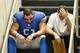 DETROIT, MI - DECEMBER 22: Dominic Raiola #51 of the Detroit Lions sits on the steps with a coach after the Lions lost in over time to the New Yrok Giants at Ford Field on December 22, 2013 in Detroit, Michigan. The Giants defeated the Lions 23-20. (Phot