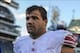Oct 27, 2013; Philadelphia, PA, USA; New York Giants running back Peyton Hillis (44) after the game between the Philadelphia Eagles and New York Giants at Lincoln Financial Field. The New York Giants won the game 15-7. Mandatory Credit: John Geliebter-USA