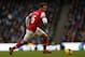 MANCHESTER, ENGLAND - DECEMBER 14: Aaron Ramsey of Arsenal in action during the Barclays Premier League match between Manchester City and Arsenal at Etihad Stadium on December 14, 2013 in Manchester, England. (Photo by Clive Brunskill/Getty Images)
