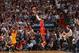 MIAMI, FL - DECEMBER 18: Ray Allen #34 of the Miami Heat shoots the Indiana Pacers on December 18, 2013 at American Airlines Arena in Miami, Florida. NOTE TO USER: User expressly acknowledges and agrees that, by downloading and or using this photograph, U