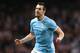 MANCHESTER, ENGLAND - DECEMBER 01: Alvaro Negredo of Manchester City celebrates scoring the opening goal during the Barclays Premier League match between Manchester City and Swansea City at Etihad Stadium on December 1, 2013 in Manchester, England. (Pho