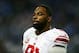 Dec 22, 2013; Detroit, MI, USA; New York Giants defensive end Justin Tuck (91) on the sidelines during the fourth quarter against the Detroit Lions at Ford Field. Mandatory Credit: Andrew Weber-USA TODAY Sports