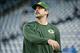 Nov 28, 2013; Detroit, MI, USA; Green Bay Packers quarterback Aaron Rodgers (12) before the game against the Detroit Lions during a NFL football game on Thanksgiving at Ford Field. Mandatory Credit: Tim Fuller-USA TODAY Sports