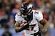 FOXBORO, MA - NOVEMBER 24: Running back Knowshon Moreno #27 of the Denver Broncos carries the ball against the New England Patriots during a game at Gillette Stadium on November 24, 2013 in Foxboro, Massachusetts. (Photo by Jim Rogash/Getty Images)