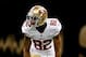 Nov 17, 2013; New Orleans, LA, USA; San Francisco 49ers wide receiver Mario Manningham (82) against the New Orleans Saints during the first half of a game at Mercedes-Benz Superdome. Mandatory Credit: Derick E. Hingle-USA TODAY Sports