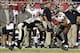 Sep 15, 2013; Tampa, FL, USA; Tampa Bay Buccaneers wide receiver Vincent Jackson (83) runs with the ball as New Orleans Saints strong safety Kenny Vaccaro (32) defends during the second half at Raymond James Stadium. The Saints won 16-14. Mandatory Credit