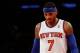 Dec 21, 2013; New York, NY, USA; New York Knicks small forward Carmelo Anthony (7) during the fourth quarter against the Memphis Grizzlies at Madison Square Garden. Memphis Grizzlies won 95-87. Mandatory Credit: Anthony Gruppuso-USA TODAY Sports