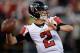 SAN FRANCISCO, CA - DECEMBER 23: Quarterback Matt Ryan #2 of the Atlanta Falcons warms up during pre-game prior to playing the San Francisco 49ers at Candlestick Park on December 23, 2013 in San Francisco, California. (Photo by Thearon W. Henderson/Gett