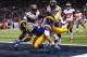 ST. LOUIS, MO - DECEMBER 22: Stedman Bailey #12 of the St. Louis Rams scores a touchdown against the Tampa Bay Buccaneers at the Edward Jones Dome on December 22, 2013 in St. Louis, Missouri. (Photo by Dilip Vishwanat/Getty Images)