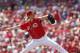 CINCINNATI, OH - SEPTEMBER 28: Bronson Arroyo #61 of the Cincinnati Reds throws a pitch during the game against the Pittsburgh Pirates at Great American Ball Park on September 28, 2013 in Cincinnati, Ohio. (Photo by John Sommers II/Getty Images)