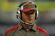 HOUSTON - AUGUST 28: Head coach Jon Gruden of the Tampa Bay Buccaneers looks on from the sidelines during a football game against the Houston Texans Aug. 28, 2008 at Reliant Stadium in Houston, Texas. (Photo by Bob Levey/Getty Images)