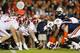 AUBURN, AL - NOVEMBER 30: The line of scrimmage as the Alabama Crimson Tide line up against the Auburn Tigers in the third quarter at Jordan-Hare Stadium on November 30, 2013 in Auburn, Alabama. (Photo by Kevin C. Cox/Getty Images)